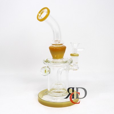 WATER PIPE BENT MOUTH W/ FLOWER WP1684 1CT